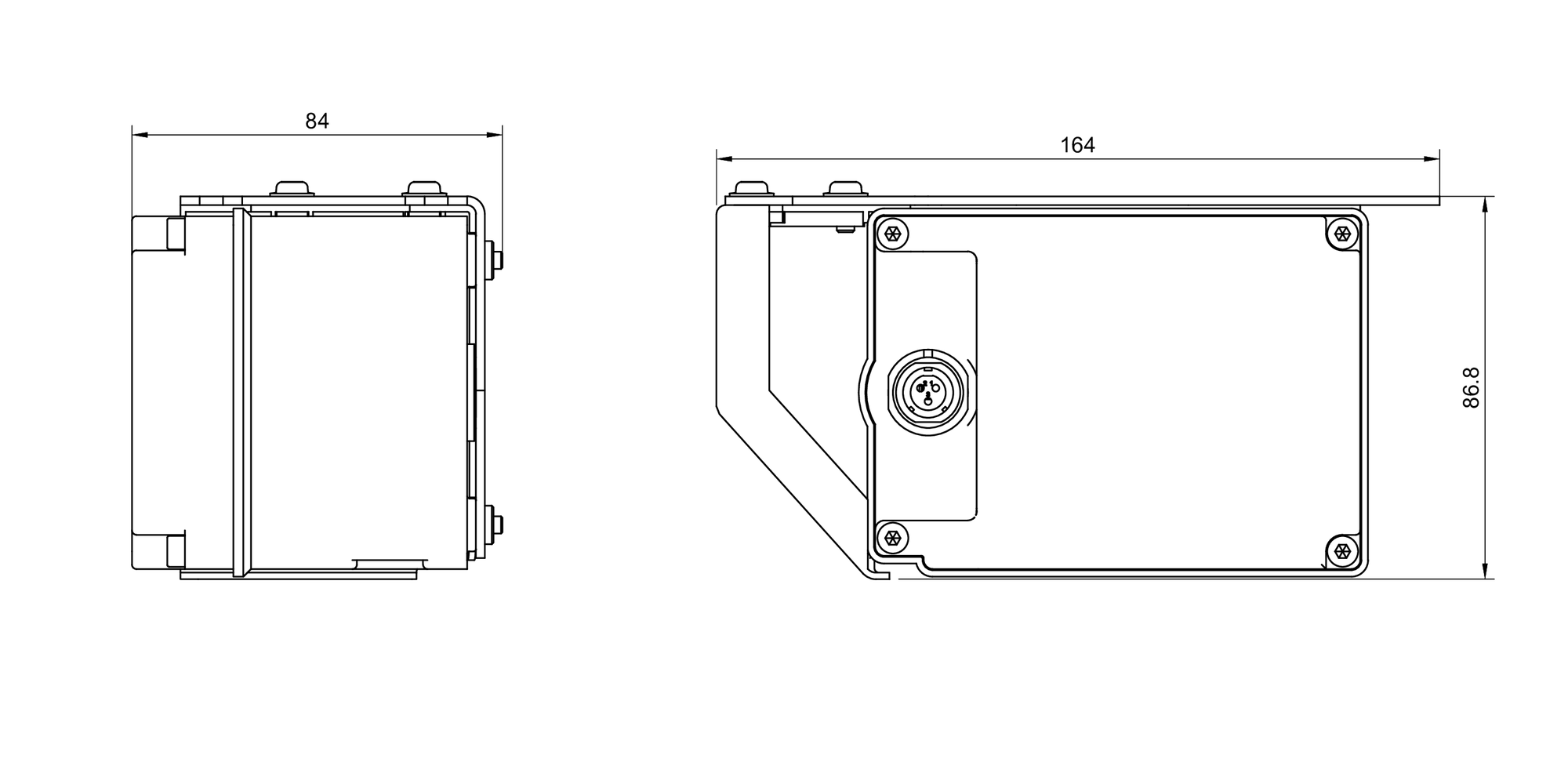 Dimensions of High capacity battery addon for Leo Rover